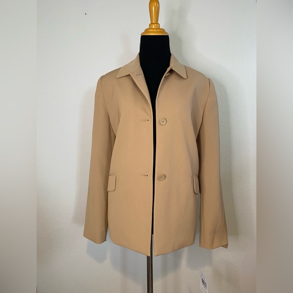 villager Jackets & Blazers - Villager Classic Tan Blazer Size 12P